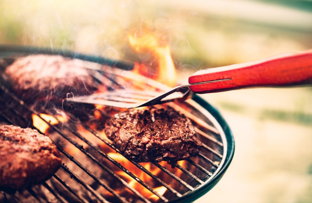 Grilling burgers memorial day